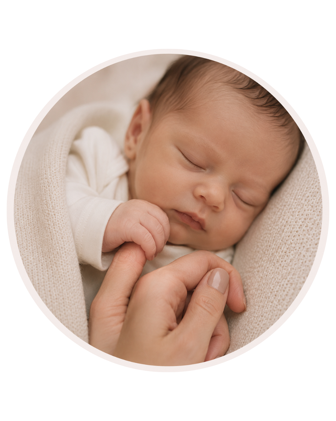 Mãe com bebê, momento de conexão pós-parto